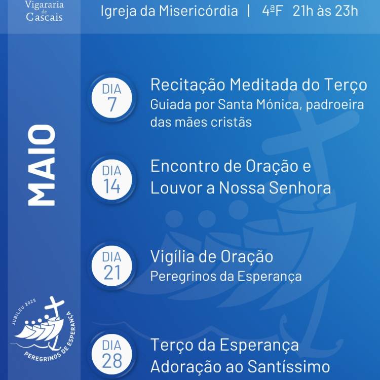 JUBILEU | QUARTAS COM GRAÇA DE MAIO